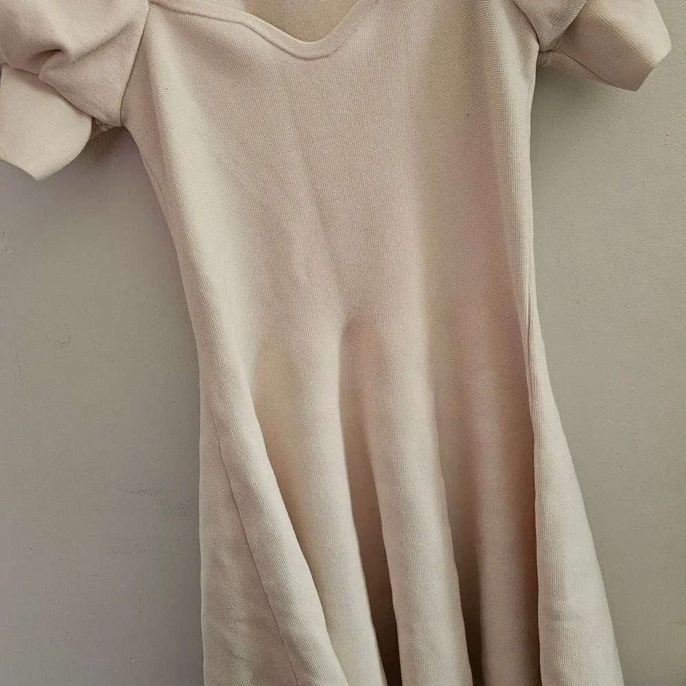Express Cream Puff Sleeve Size Small Mini Dress - Picture 3 of 8